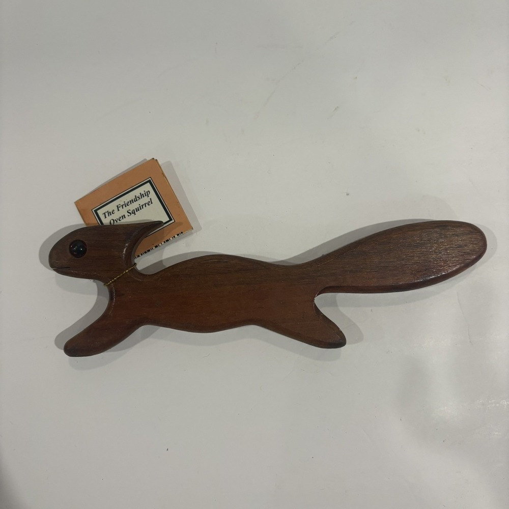 Vintage Friendship Oven Squirrel Wood oven rack puller Jorgensen Woodworking NEW